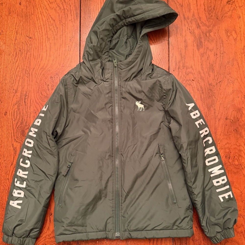 Abercrombie Kids Olive Green Puffer Jacket